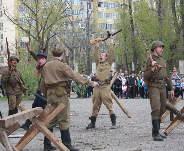 Взятие Рейхстага в Волгограде. Реконструкция