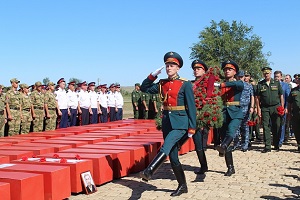 В регионе перезахоронили останки защитников Сталинграда