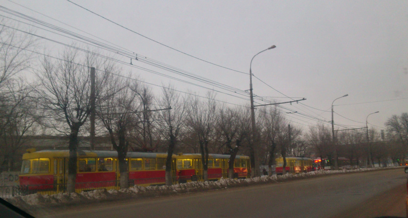 А в Волгограде утро снова начинается с пробок