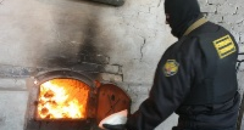Под Волгоградом сожгли несколько килограмм наркотиков