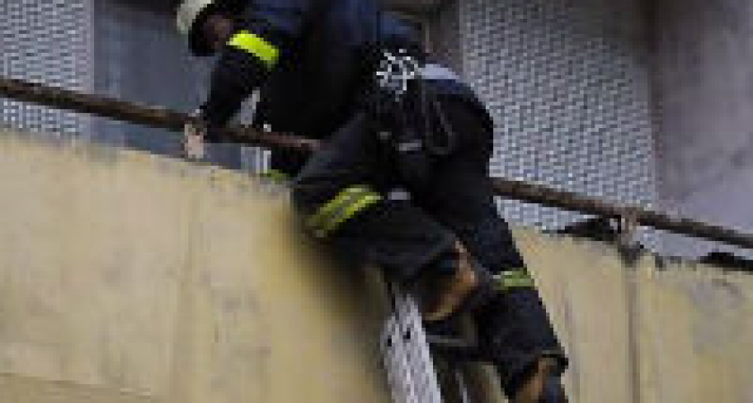 В Волгограде спасатели взобрались на 6-ой этаж, чтобы спасти малыша