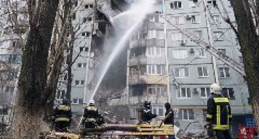 В Волгограде   начался демонтаж разрушенного дома на Семи ветрах