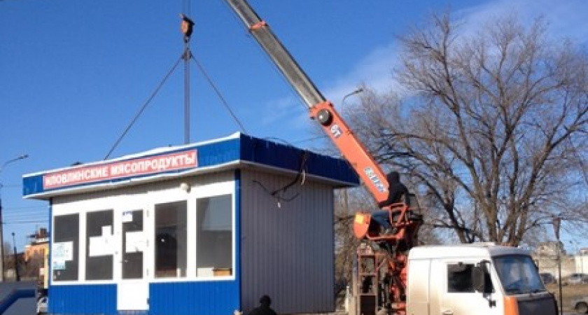 В Волгограде за три месяца демонтировали 100 незаконных торговых объектов