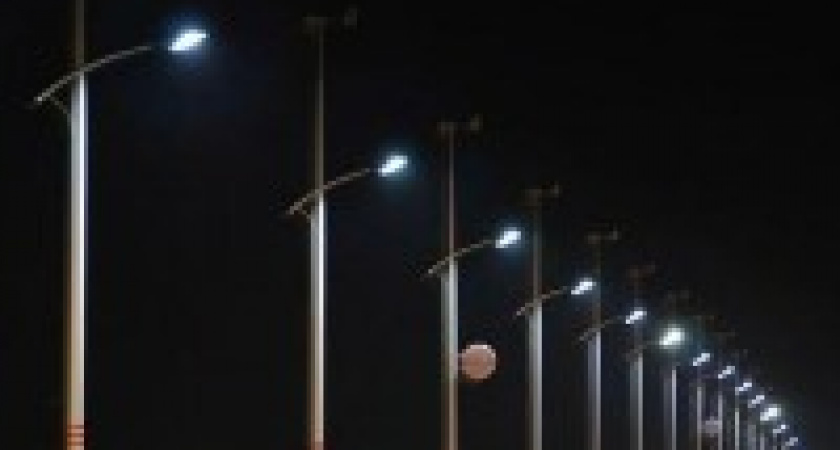 В Волгограде 7,5 километров Третьей Продольной оборудовали освещением