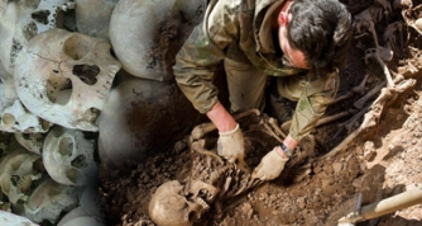 Варвары вскрыли могилу советских солдат