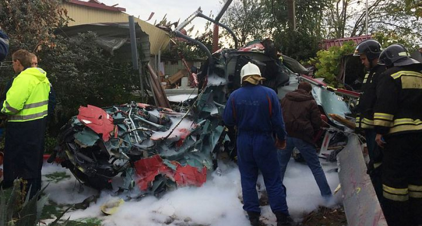 Новосибирский вертолет упал с пассажирами в Сочи