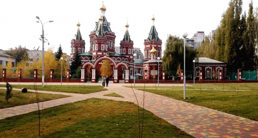 В Волгограде к концу ноября откроют обновлённый сквер у Казановского собора 