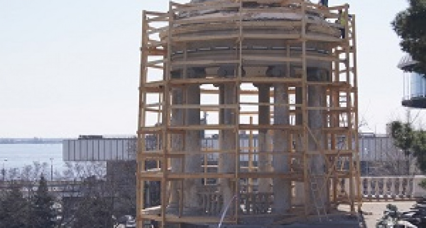 В Волгограде ротонду на набережной восстановят по архивным документам