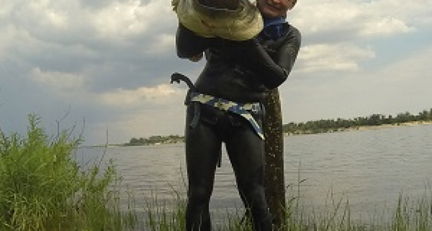 В Волгограде поймали 2-метрового сома