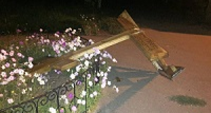 Задержан преступник, осквернивший крест у храма Иоанна Предтечи