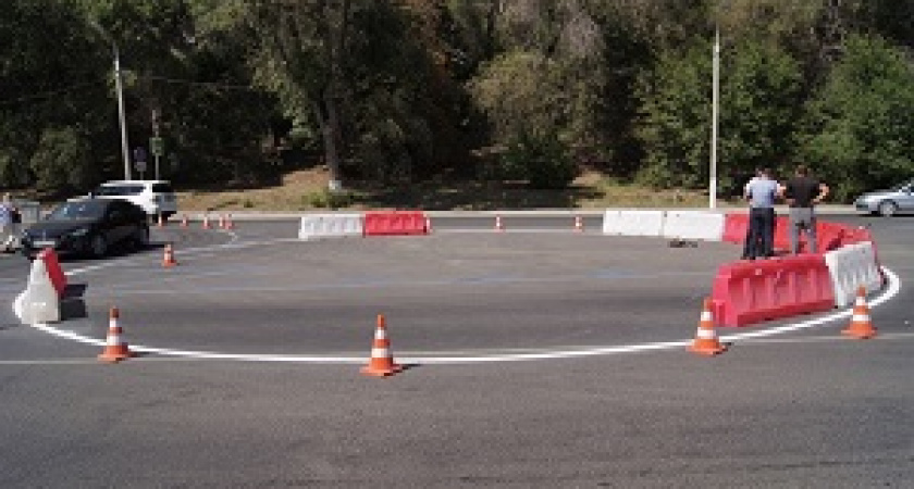 В центре Волгограда введено круговое движение
