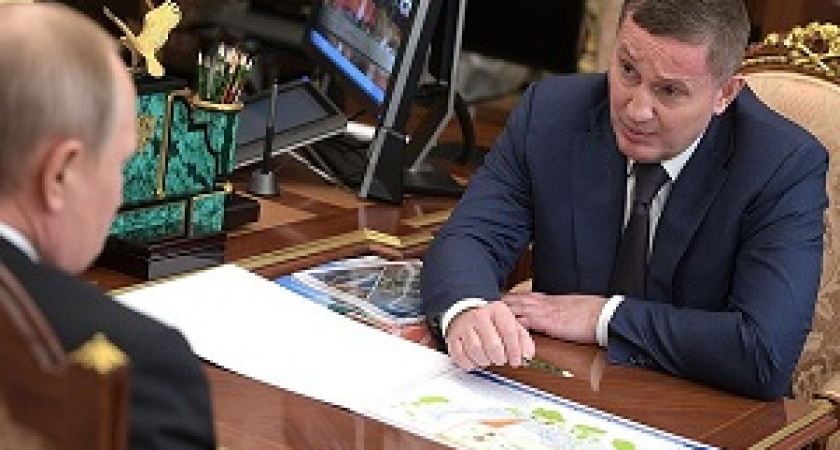 Путин встретился с губернатором Волгоградской области