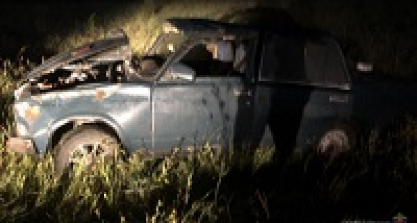 Под Волгоградом «семёрка» улетела в кювет