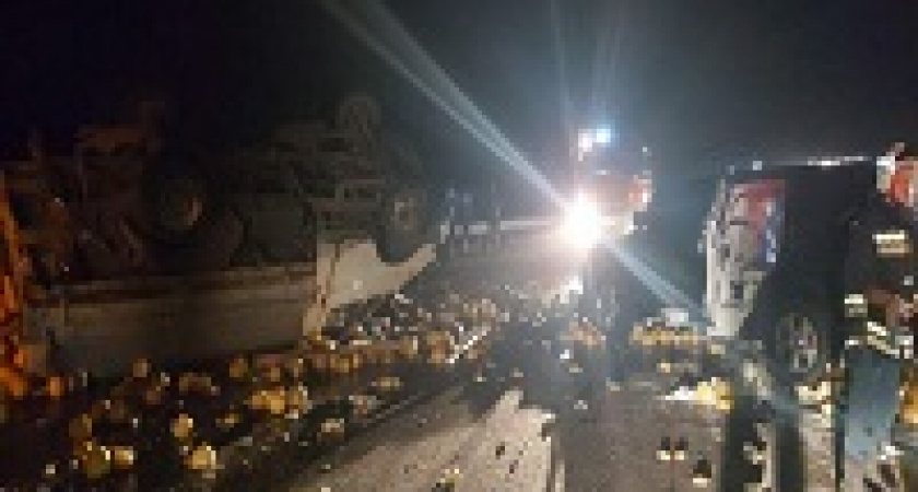 Под Волгоградом перевернулась «Газель» с дынями