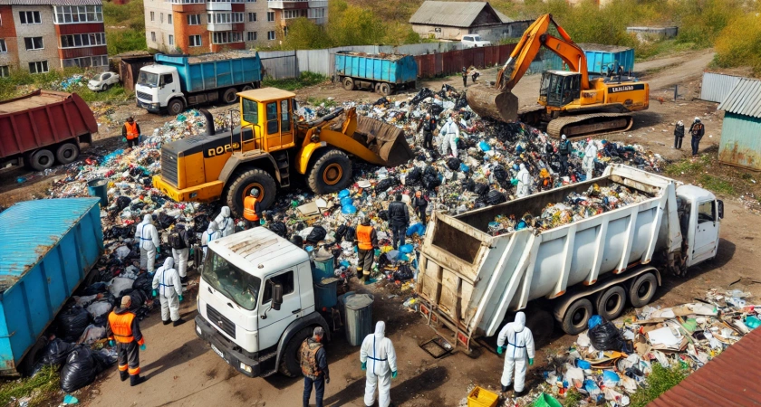 В Волгограде спасено СНТ, утонувшее в 110 кубометрах мусора