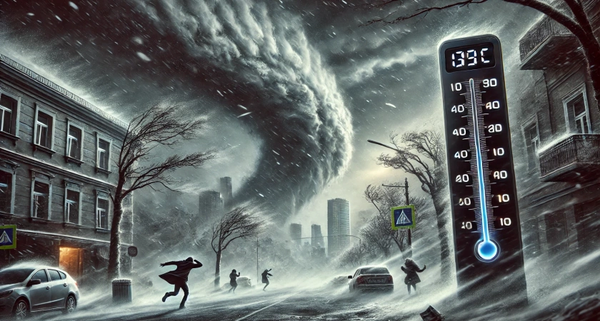 Сильный шторм накроет Волгоградскую область: ветер до 25 м/с, резкое похолодание и мокрый снег