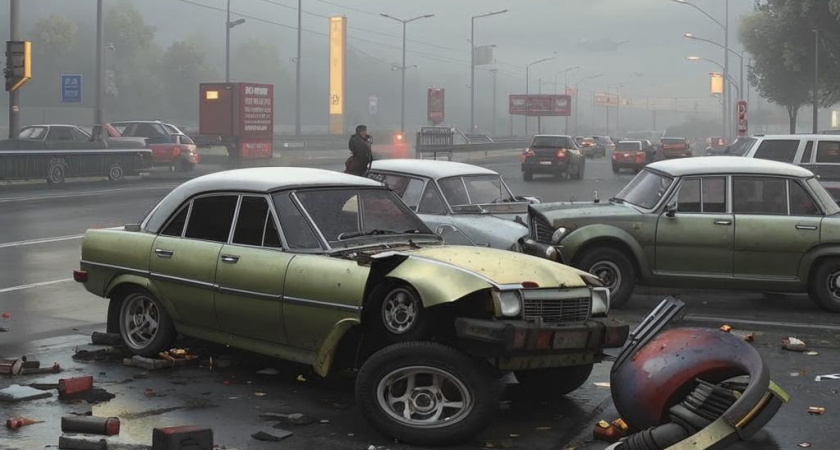 Волгоградская область утопает в авариях: один погиб, десятки пострадали