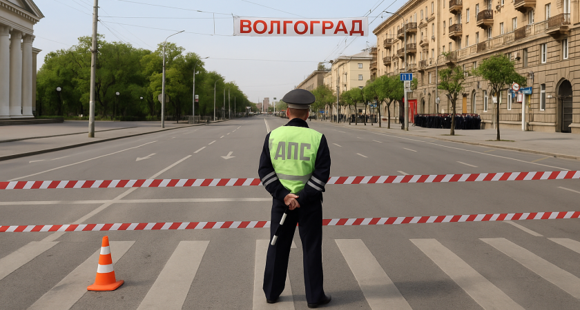 В Волгограде на репетицию парада Победы перекрыли центр города и изменили маршруты автобусов