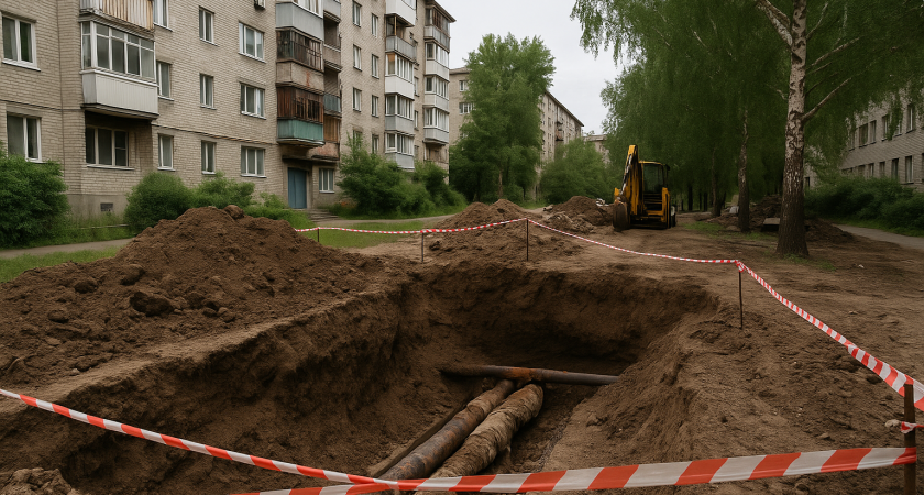 Жители Волгограда почти месяц без горячей воды: на Лавочкина снова копают, а в кранах по-прежнему сухо