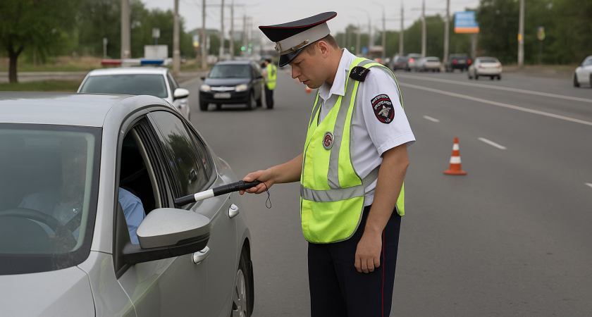 В Волгограде прошли массовые проверки водителей — за рейд выявили десятки нарушений