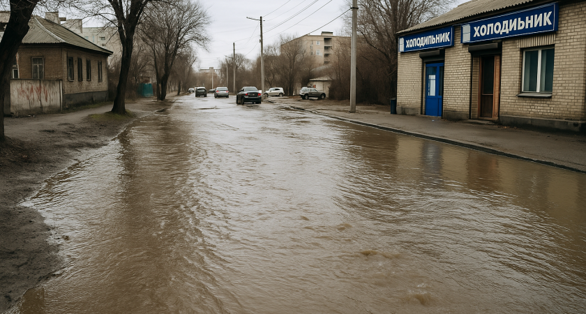 Волгоградцы заметили круговорот воды в природе: питьевая вода снова топит улицы