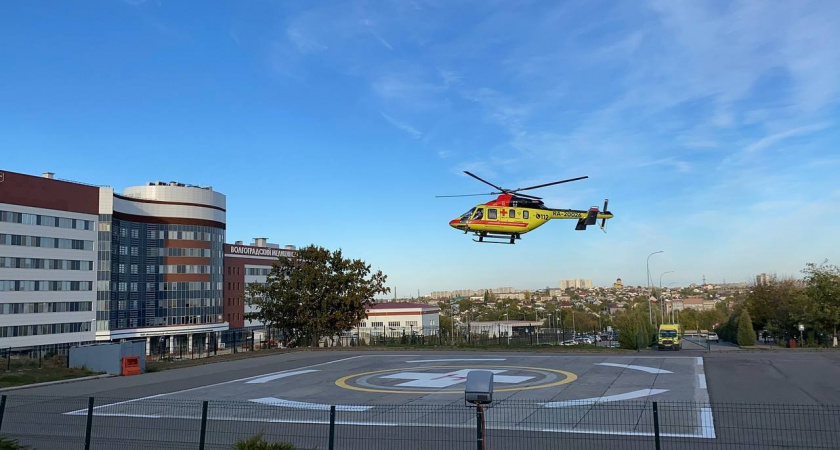 Санавиация доставила малышку с ожогом пищевода из глубинки Волгоградской области в больницу Волгограда