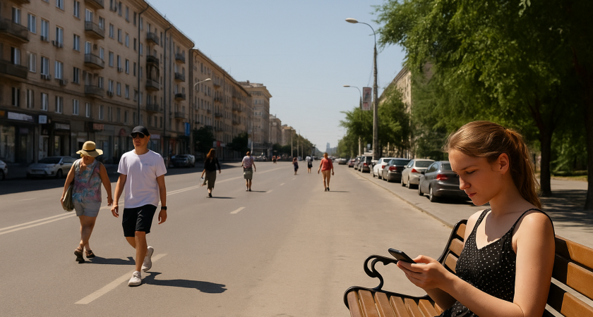 Волгоградскую область накрыла жара с порывами ветра