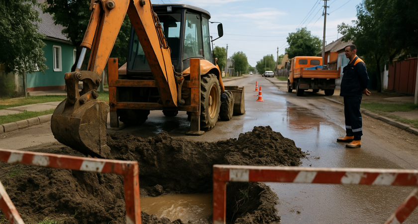 В Волгоградской области отключили водоснабжение из-за аварии на трубопроводе