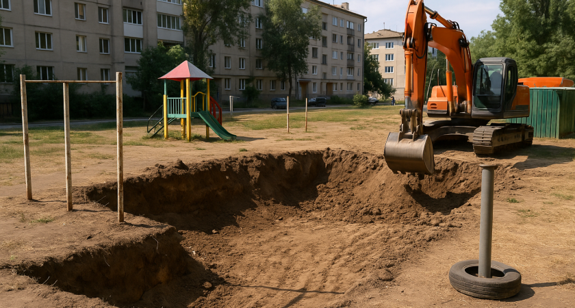 В Волгограде разгорается конфликт из-за детской площадки: жители против застройщика