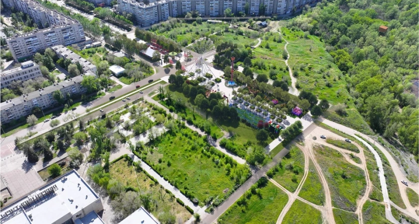 Новый современный парк в Красноармейском районе Волгограда
