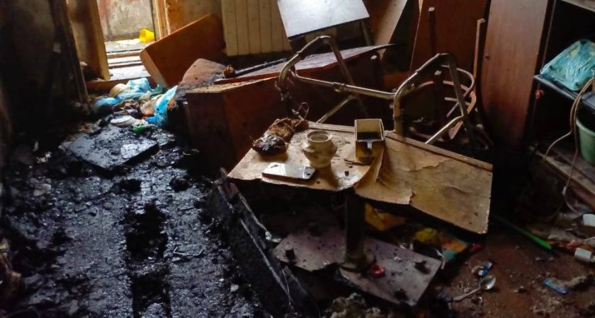 При пожаре в квартире погиб 70-летний житель Волгоградской области
