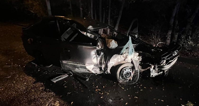 В Волжском водитель на «Ладе» погиб, врезавшись в дерево