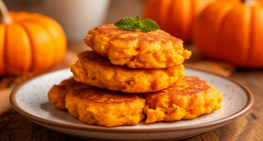 У нас тыква не залеживается, просто смешиваю ее с кефиром: на выходе – гора вкуснейших оладьев. Родные их обожают
