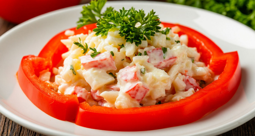 Шустрый салат "Красное море" гости "схрумкают" за минуты: классный вариант на Новый год - бюджетно и просто