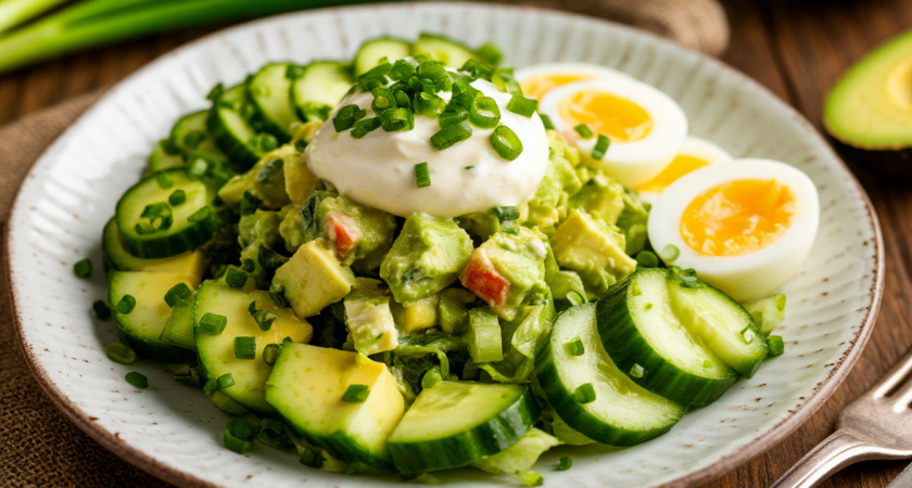 Если вас мутит от "Оливье" и "Шубы" с тонной майонеза: классный легкий салат "Изумрудный" - быстро и идеально на новогодний стол