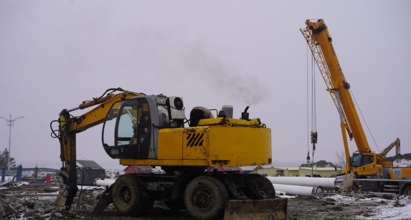 В Волгограде начали готовить фундамент для нового 120-метрового колеса обозрения