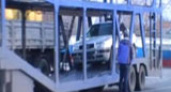 Автовоз с «сюрпризом» задержали полицейские