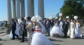В Волгограде прошел парад молодоженов