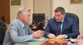Губернатор Волгоградской области Андрей Бочаров обсудил реализацию федерального проекта с вице-президентом «Ростелекома» Александром Шипулиным