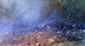 В Волгограде причиной едкого запаха стала горящая свалка