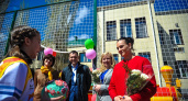 Елена Исинбаева открыла в Ворошиловском районе Волгограда новую спортивную площадку
