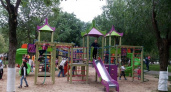В  сквере им. Саши Филиппова открылась большая детская площадка