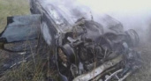 После ДТП в Волгоградской области произошел пожар