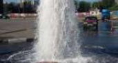 В Волгограде возле ТРЦ «Парк Хаус» бил фонтан