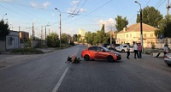 В Волгограде иномарка сбила парня на скутере
