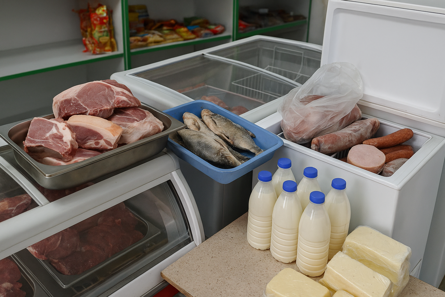 В Волгоградской области нашли мясо и молочку без документов: торговали продуктами втемную